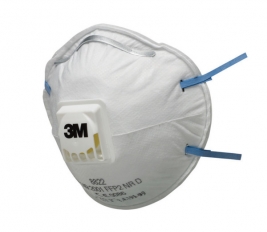 3M™ 8822 FFP2  Partikül Solunum Maskesi Toz Sınıfı, Ventilli (10 Adet )